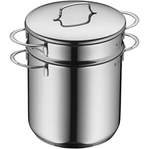 wmf 0718826040 18 cm mini pasta cooker with lid insert, 18cm, silver colours