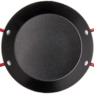 IMUSA USA Paella Pan, 6", Black with Red Handles