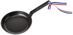 staub cast iron mini frying pan, black, 12 cm
