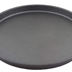 Sunrise Kitchen Supply Round Cast Iron Set with Rubber Wood Underliner (8.5")