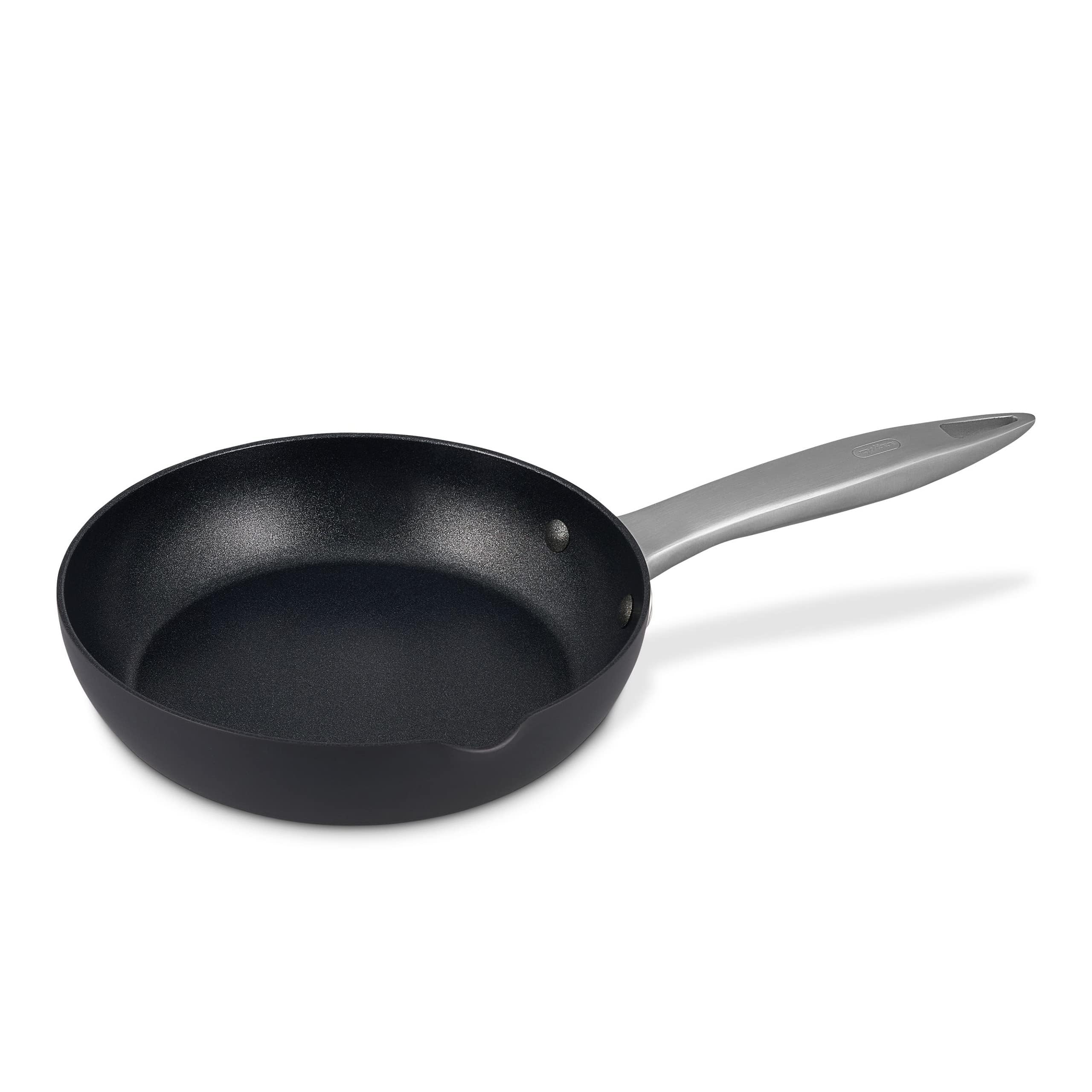 Zyliss Ultimate Pro Nonstick Frying Pan - Hand Anodized Frying Pan with Pour Spout - Non-Stick Stainless Steel Cookware - Scratch-Resistant and Dishwasher-Safe Pan - 8 inches