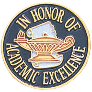 academic excellence lapel pin
