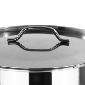 Stock Pot Stainless Steel 40QT Lid Steamer Pot Brew Vaporera Kettle Tamales New 10Ga