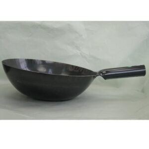 Yamada Kogyo Iron Hammered One-Handed Wok, 11.8 inches (30 cm), Plate Thickness: 0.05 inches (1.2 mm)