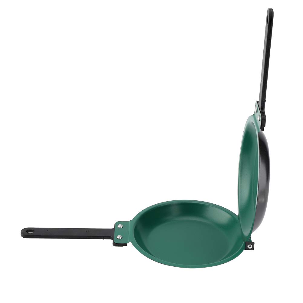 Omelette Pan, Omelette Maker, Omelet Maker Nonstick, Double Side Non-stick Ceramic Coating Flip Frying Pan Easy Flip Pancake Maker Household Kitchen Cookware Chef's Pans(Green)