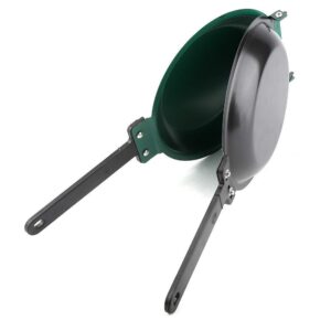 Omelette Pan, Omelette Maker, Omelet Maker Nonstick, Double Side Non-stick Ceramic Coating Flip Frying Pan Easy Flip Pancake Maker Household Kitchen Cookware Chef's Pans(Green)