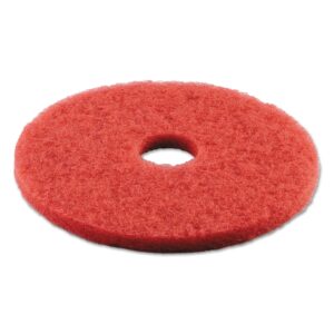 boardwalk bwk4016red 16 in. buffing floor pads - red (5/carton)