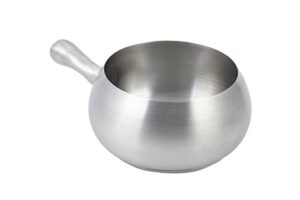 bon chef 5050ss stainless steel induction fondue pot with induction bottom, 2-1/8 quart capacity, 6" diameter x 4" height