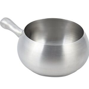 Bon Chef 5050SS Stainless Steel Induction Fondue Pot with Induction Bottom, 2-1/8 Quart Capacity, 6" Diameter x 4" Height