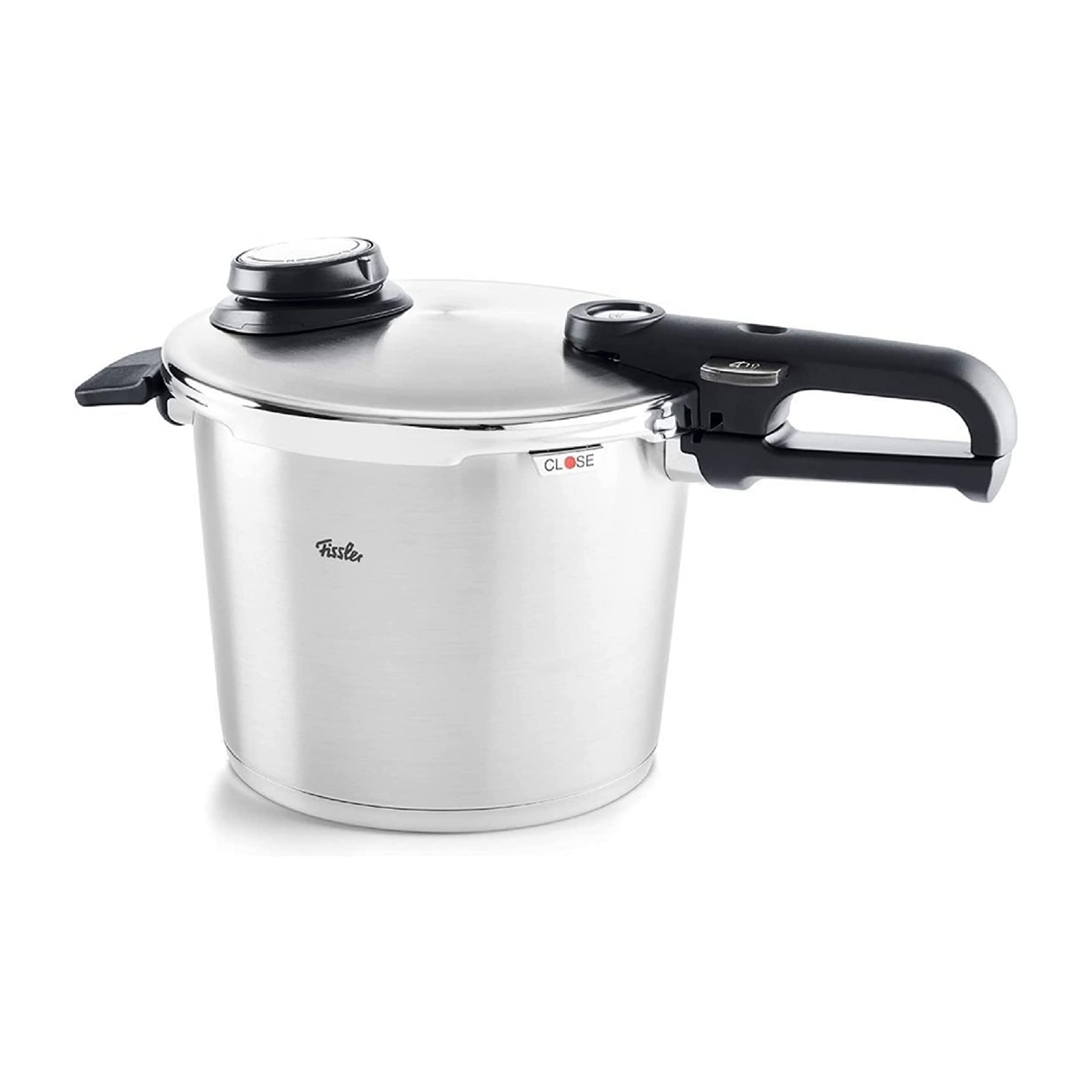 Fissler Vitavit Premium Pressure Cooker with Steamer Insert - Premium German Construction - Built to Last for Decades - Safe & Easy Pressure Cooker with Glass Lid - For All Cooktops - 6.3 Quarts