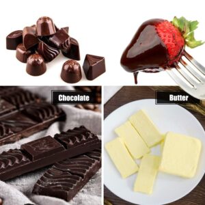 Stainless Steel Double Boiler Pot Chocolate Melting Pot for Melting Chocolate, Butter, Cheese, Candle and Wax Making Kit Double Spouts with Capacity of 400ml