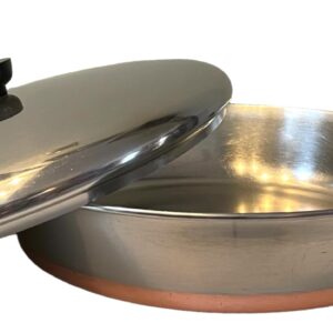 12" Revere Ware Copper Clad Frying Pan with Lid