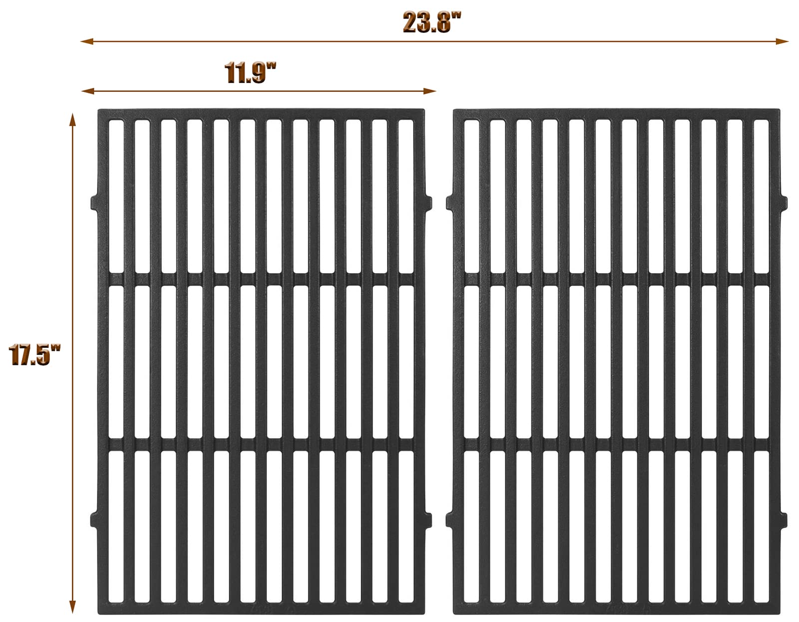 7638 65906 7525 7526 Grill Parts for Weber Spirit E-310 II E-310 Spirit S-310 Spirit 300 Series Grates, Spirit 700 Grill Grates Replacement Weber Genesis Gold B/C Parts, Genesis Silver B/C Grates