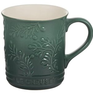 Le Creuset Olive Branch Collection Stoneware Embossed Mug, 14 oz., Artichaut