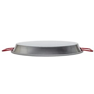 Garcima 14-inch Carbon Steel Paella Pan, 36cm, Silver