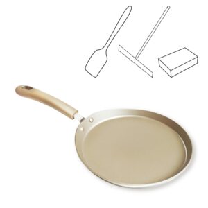 soldadito crepes pancake pans nonstick frying pan induction omelette skillet carbon steel griddle flat pan crepe maker with accessories for pancakes burritos tacos tortilla omelette 8in