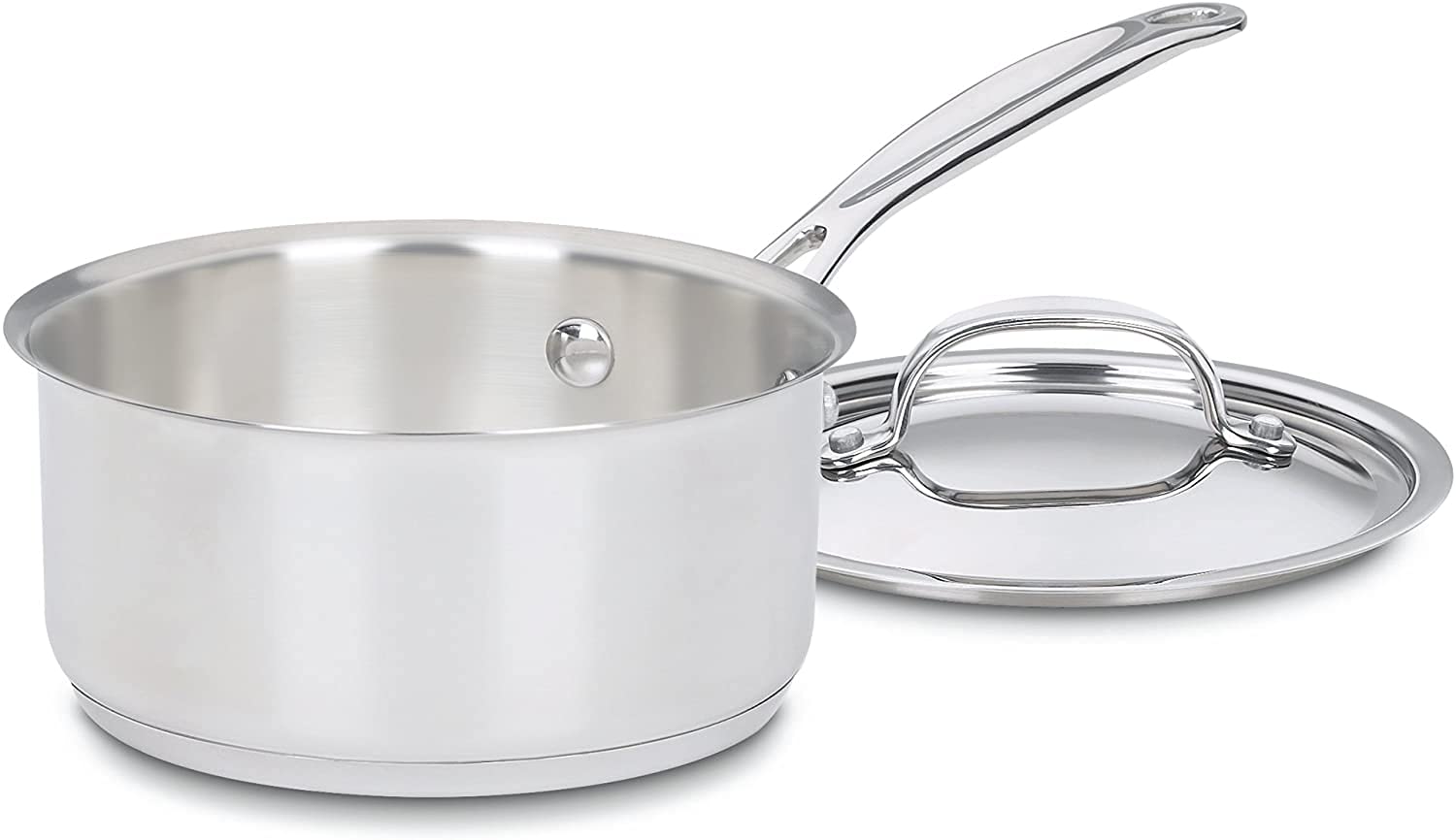 Cuisinart 719-16 1.5-Quart Chef's-Classic-Stainless-Cookware-Collection, Saucepan w/Cover & 719-14 1-Quart Chef's-Classic-Stainless-Cookware-Collection, Saucepan w/Cover