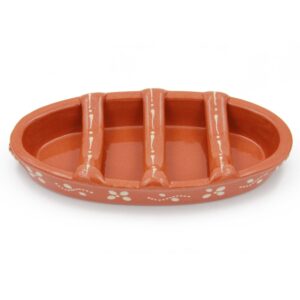 ceramica edgar picas traditional portuguese clay terracotta sausage roaster (n. 2 medium)