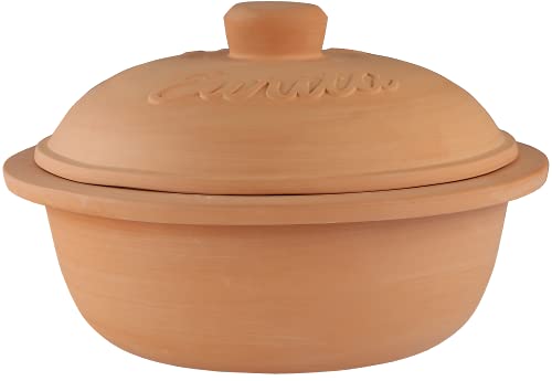 Eurita Clay Roaster, Non-Stick Dutch Oven, Versatile Cooking Vessel With Free Recipe Guide, 4 Quarts