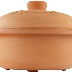 Eurita Clay Roaster, Non-Stick Dutch Oven, Versatile Cooking Vessel With Free Recipe Guide, 4 Quarts