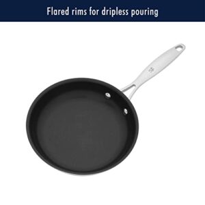 HENCKELS Clad Impulse 2-pc Nonstick Pan Set, Nonstick Frying Pan Set, 3-Ply Clad Stainless Steel, Mirror Finish, Dishwasher Safe, Oven Safe, Induction Stove Compatible, Teflon