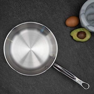 Hestan - ProBond Collection - Professional Clad Stainless Steel Frying Pan, Induction Cooktop Compatible, 8.5-Inch