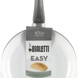 Bialetti Fry 11 in. Saute Pan, 10 inch, Easy Silver