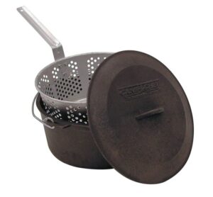 camp chef 7 qt seasoned cast iron pot set