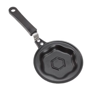 Mini Egg Frying Pan, Non Stick Omelet Pans Heart and Flower Shape Poached Egg Fry Pan Pancake Omelette Skillet for Beautiful Breakfast and Healthy Cooking(#2)