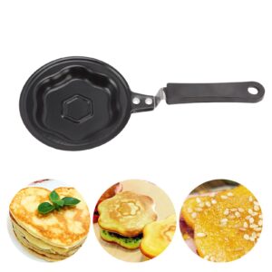 Mini Egg Frying Pan, Non Stick Omelet Pans Heart and Flower Shape Poached Egg Fry Pan Pancake Omelette Skillet for Beautiful Breakfast and Healthy Cooking(#2)