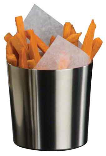 American Metalcraft FFC337 Fry Cups, 3.4" Length x 3.4" Width, Silver