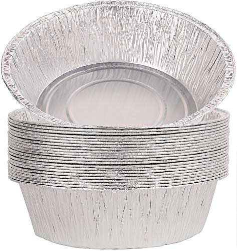 Stock Your Home Disposable Aluminum Foil Liners for Camping Dutch Ovens, 10"x3", Silver (12 Pack)