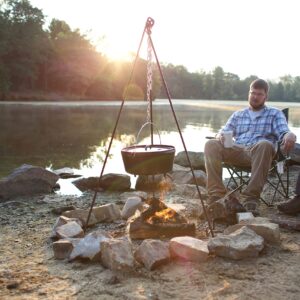 Lodge Tall Boy Tripod with Camp Dutch Oven Lid Lifter