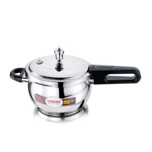 vinod pressure cooker stainless steel – glass lid handi pot - 5.5 liter – indian pressure cooker – stove top sandwich bottom – best used for indian cooking, soups, and rice recipes, quinoa