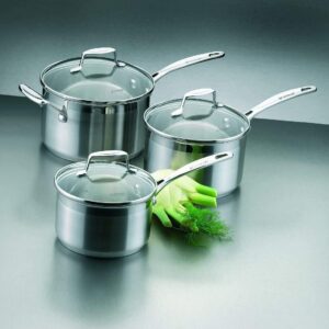 Scanpan Impact Saucepan, 3.5 Quart, Silver