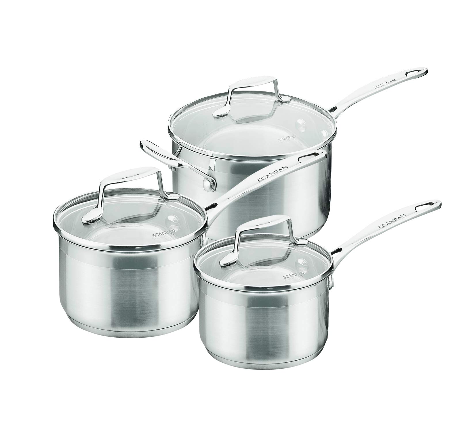 Scanpan Impact Saucepan, 3.5 Quart, Silver