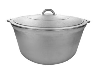 uniware 9900 super quality aluminum caldero,dutch oven, 23.4 qt,silver (42cm (16.5-inch))