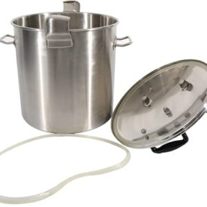 Westinghouse Stainless Steel Pressure Cooker & Canner, 53.5 Quart, Silver