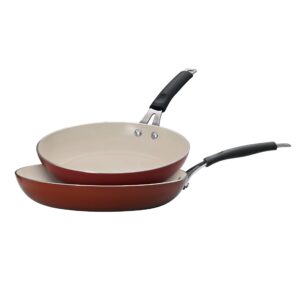 tramontina 2 pc sauté pans set - spice red