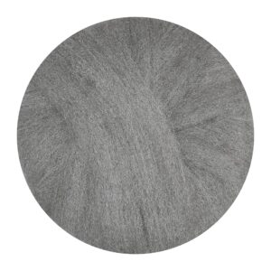 gmt radial steel wool pads, grade 0 (fine): cleaning and polishing, 20" diameter, gray, 12/carton