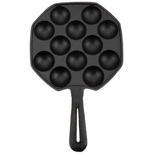 biudeco electric griddle baking grill skillet dish maker outdoor pans plate gadget compartment nonstick octopus oyster iron meat snail barbecue tray restaurant cast mushroom pan holes metal tray