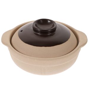 lifkome clay casserole chinese clay pot japanese donabe korean stone pot ceramic cooking pot earthenware stew pot stockpot with lid for home restaurant