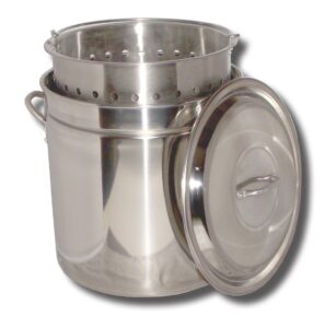 king kooker kk62sr ridged stainless steel pot, 62-quart