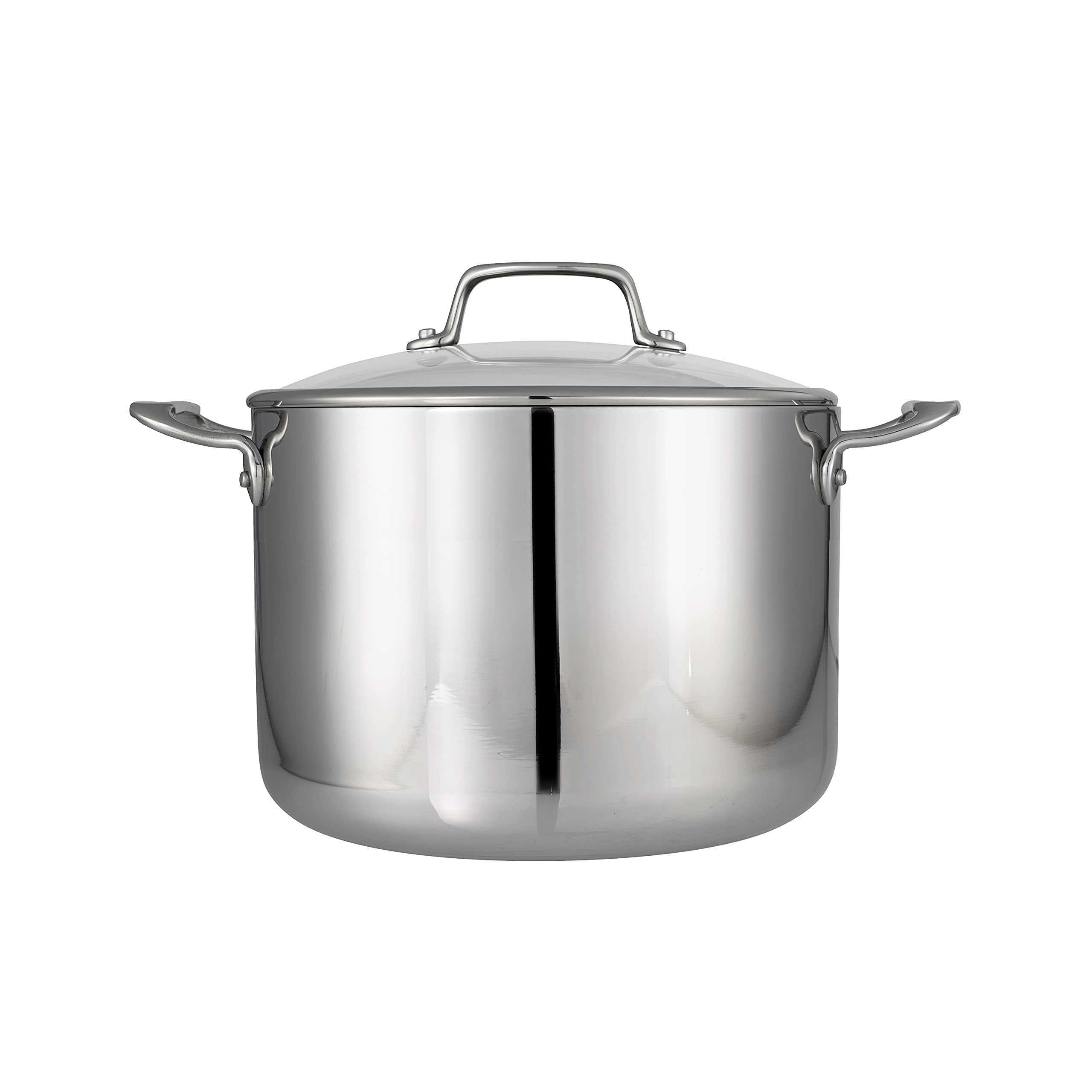 Tramontina Covered Stock Pot Tri-Ply Clad 8 Qt, 80116/038DS