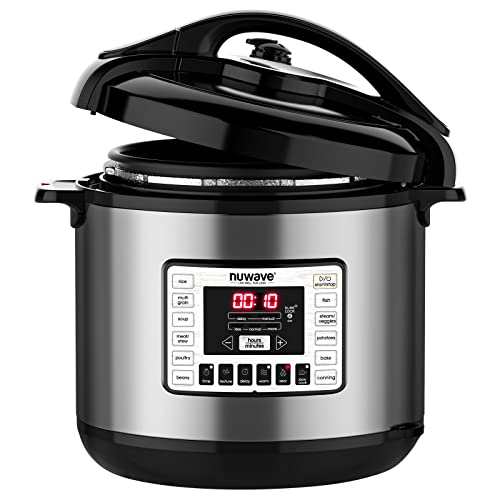 Nuwave Nutri-Pot Digital Pressure Cooker 8-quart Plated Steel Inner Pot, Rack & Sure-Lock Technology