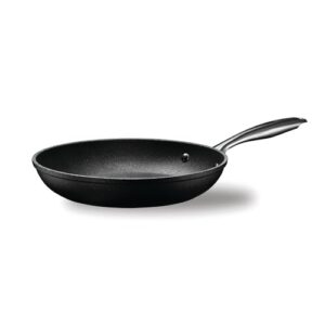THE ROCK by Starfrit 11 in. Forged Aluminum Diamond Fry Pan, Black (034722-004-0000)