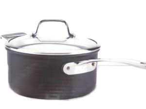 all-clad b3 nonstick 3 qt. sauce pan with loop & glass lid