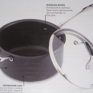 All-Clad B3 Nonstick 3 Qt. Sauce Pan With Loop & Glass Lid