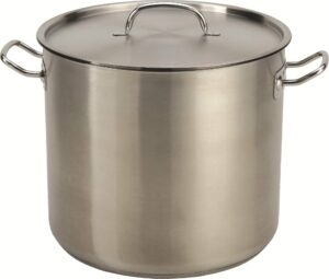 24 quart stainless steel stock pot with lid