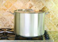 24 Quart Stainless Steel Stock Pot with Lid